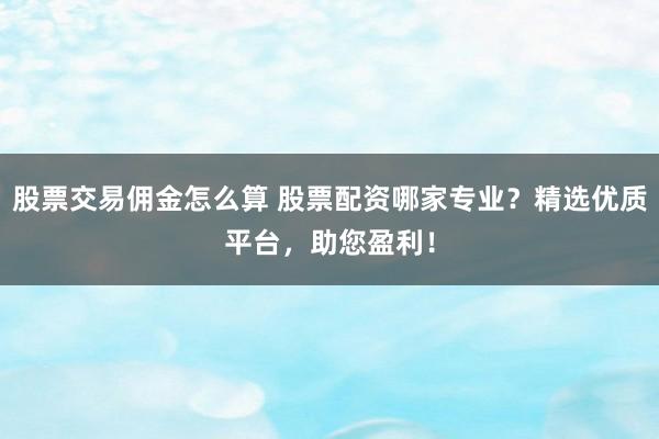 股票交易佣金怎么算 股票配资哪家专业？精选优质平台，助您盈利！